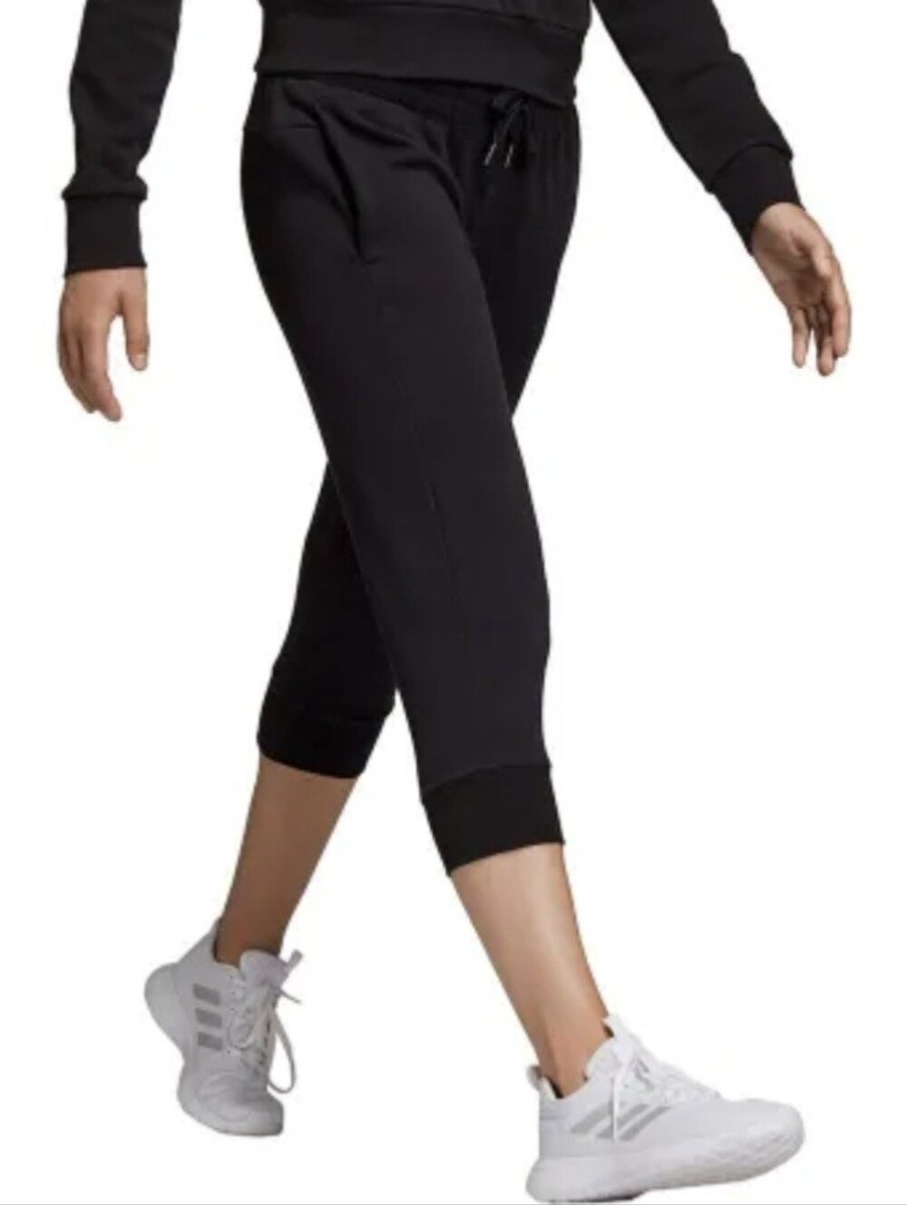 3/4 Black Adidas Pants